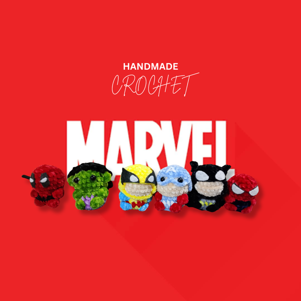 Superhero Characters Crochet (5 piece Combo)